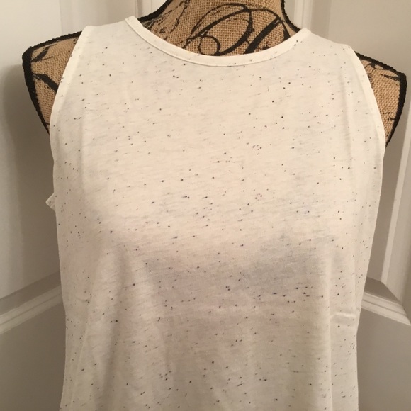 LOFT Boatneck Tank Top - Whisper White Medium NWT - Picture 3 of 8